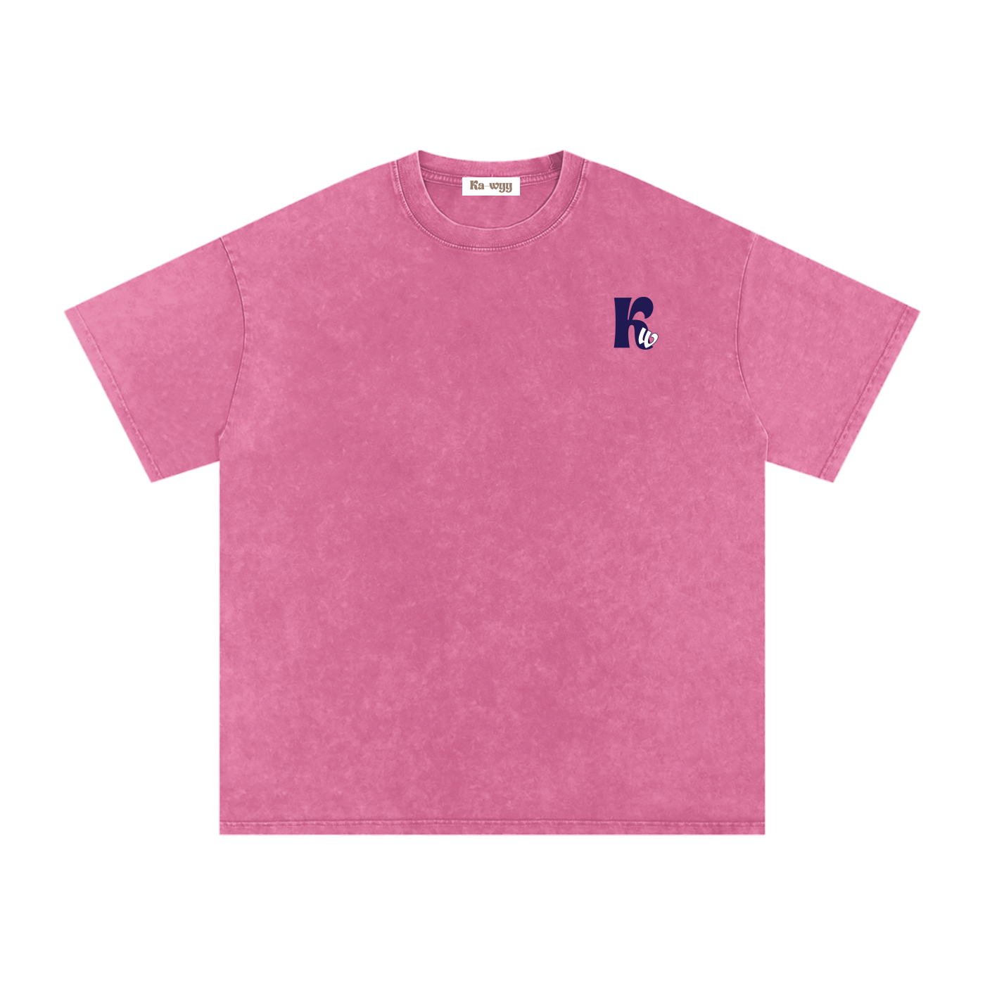 T-shirt with 'GAME OVER' text - Rose Red