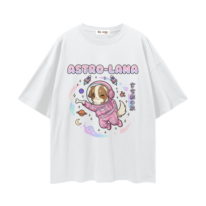 Astro Lana - Loose Drop Shoulder T-Shirt - Lucent White