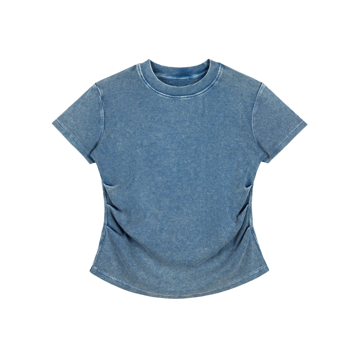 Blue t-shirt on a white background