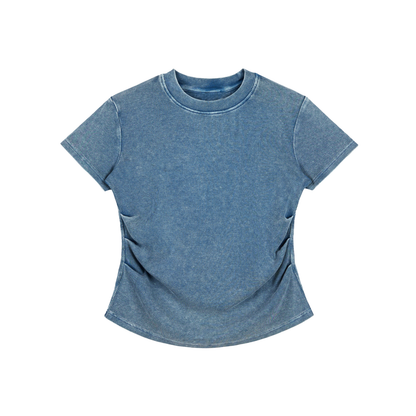 Blue t-shirt on a white background