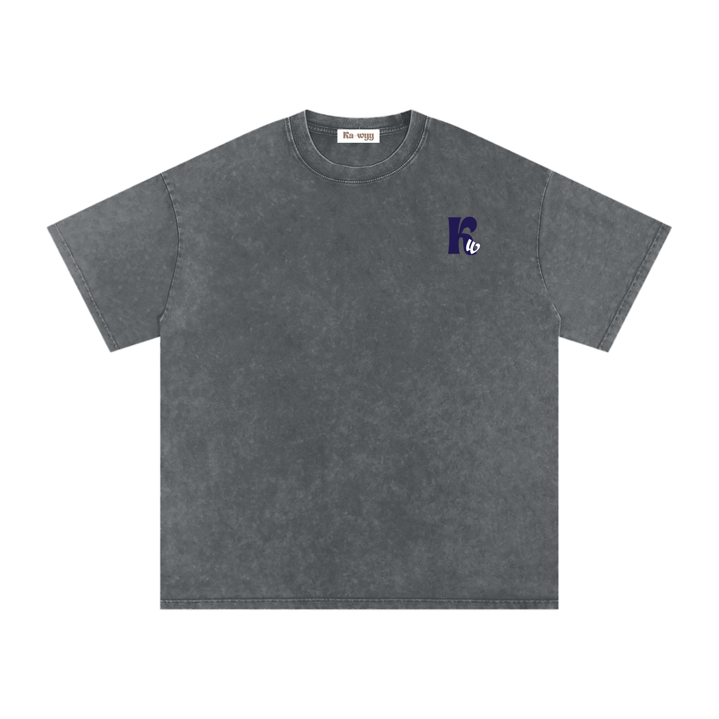 T-shirt with 'GAME OVER' text - Pirate Gray