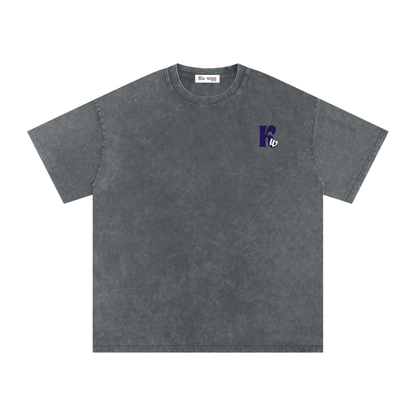 T-shirt with 'GAME OVER' text - Pirate Gray
