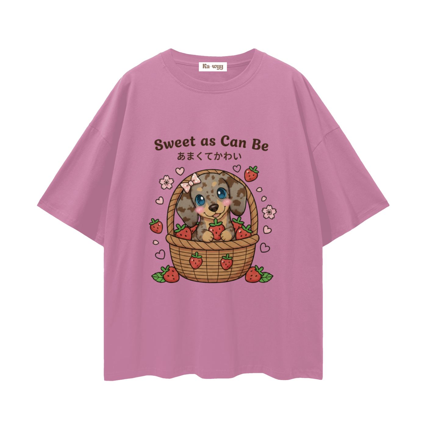 Sweet Dapple Dachshund - Loose Drop Shoulder T-Shirt