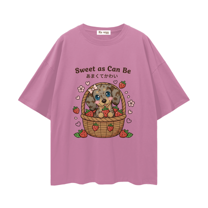 Sweet Dapple Dachshund - Loose Drop Shoulder T-Shirt