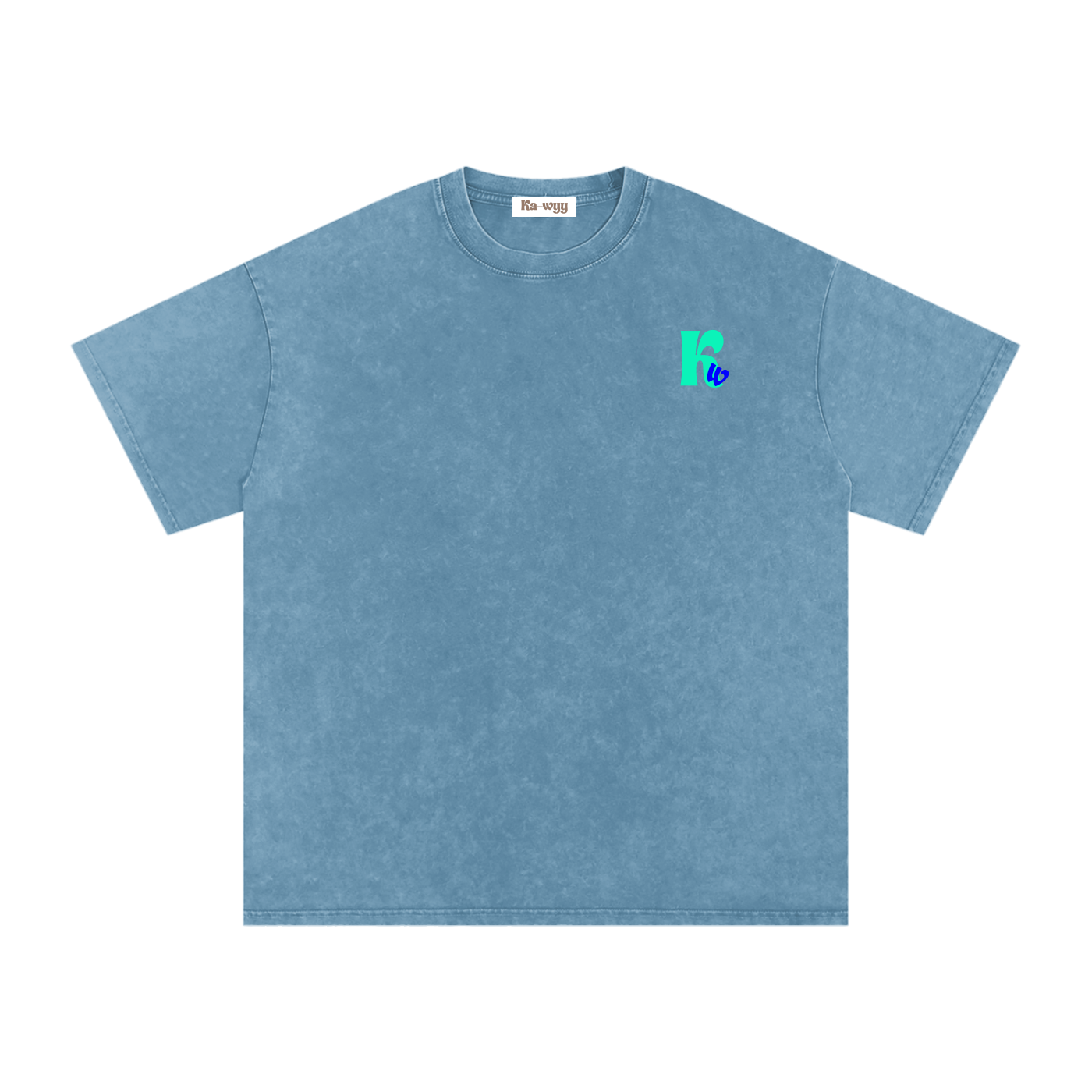 t-shirt with robot graphic and 'Take Care of Yourself' - Blue Jeans