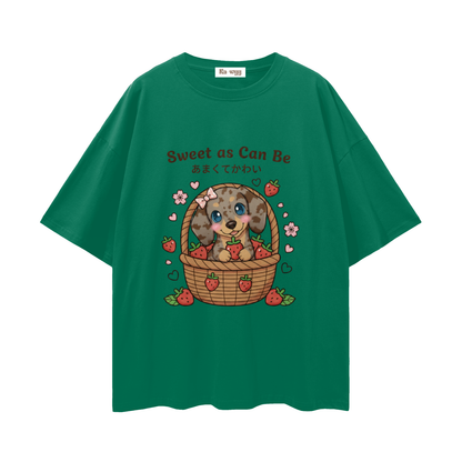 Sweet Dapple Dachshund - Loose Drop Shoulder T-Shirt
