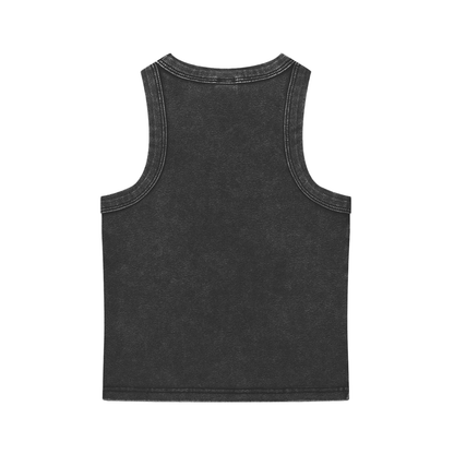 Snow Washed Tank Top - Black