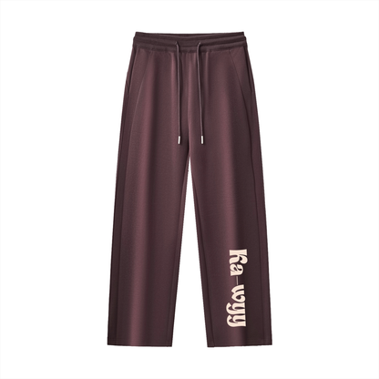Everyday Straight-Leg Cozy Sweatpants Dark Reddish Purple