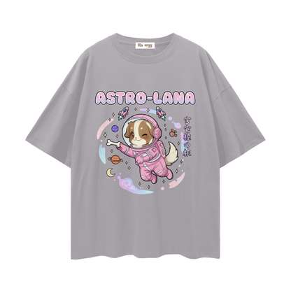 Astro Lana - Loose Drop Shoulder T-Shirt - Light Gray