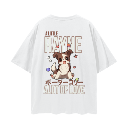 Rayne (Border Collie) a cartoon dog - Lucent White