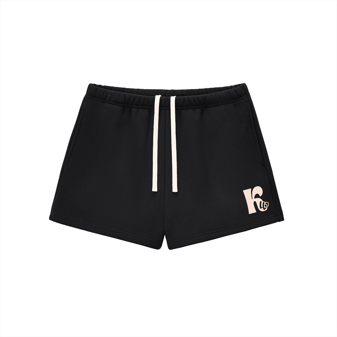 Essential Fleece Drawstring Sweatshorts Black