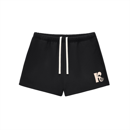 Essential Fleece Drawstring Sweatshorts Black