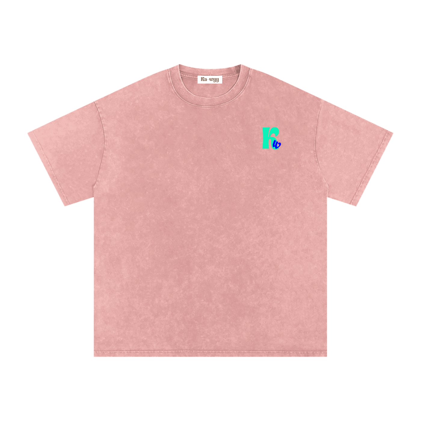 t-shirt with robot graphic and 'Take Care of Yourself' - Light Pink