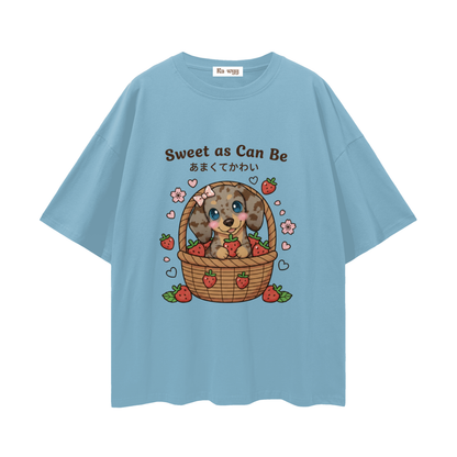 Sweet Dapple Dachshund - Loose Drop Shoulder T-Shirt