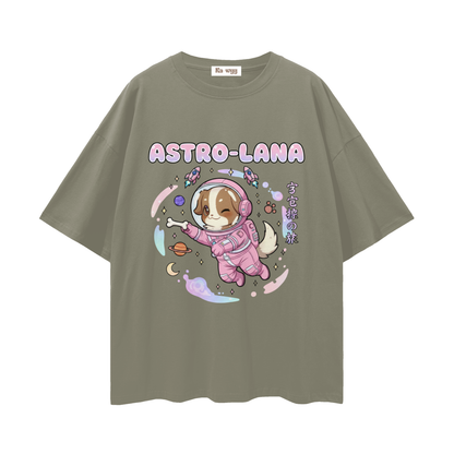 Astro Lana - Loose Drop Shoulder T-Shirt - Gray Green