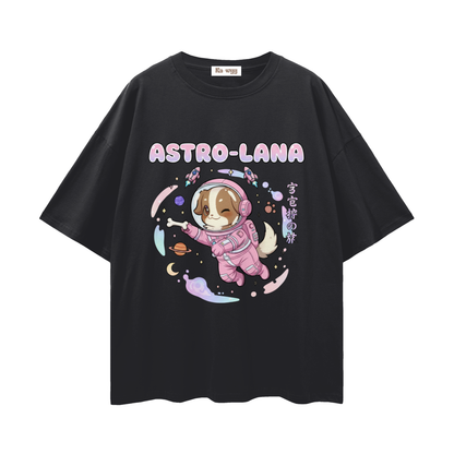 Astro Lana - Loose Drop Shoulder T-Shirt - Black Beauty