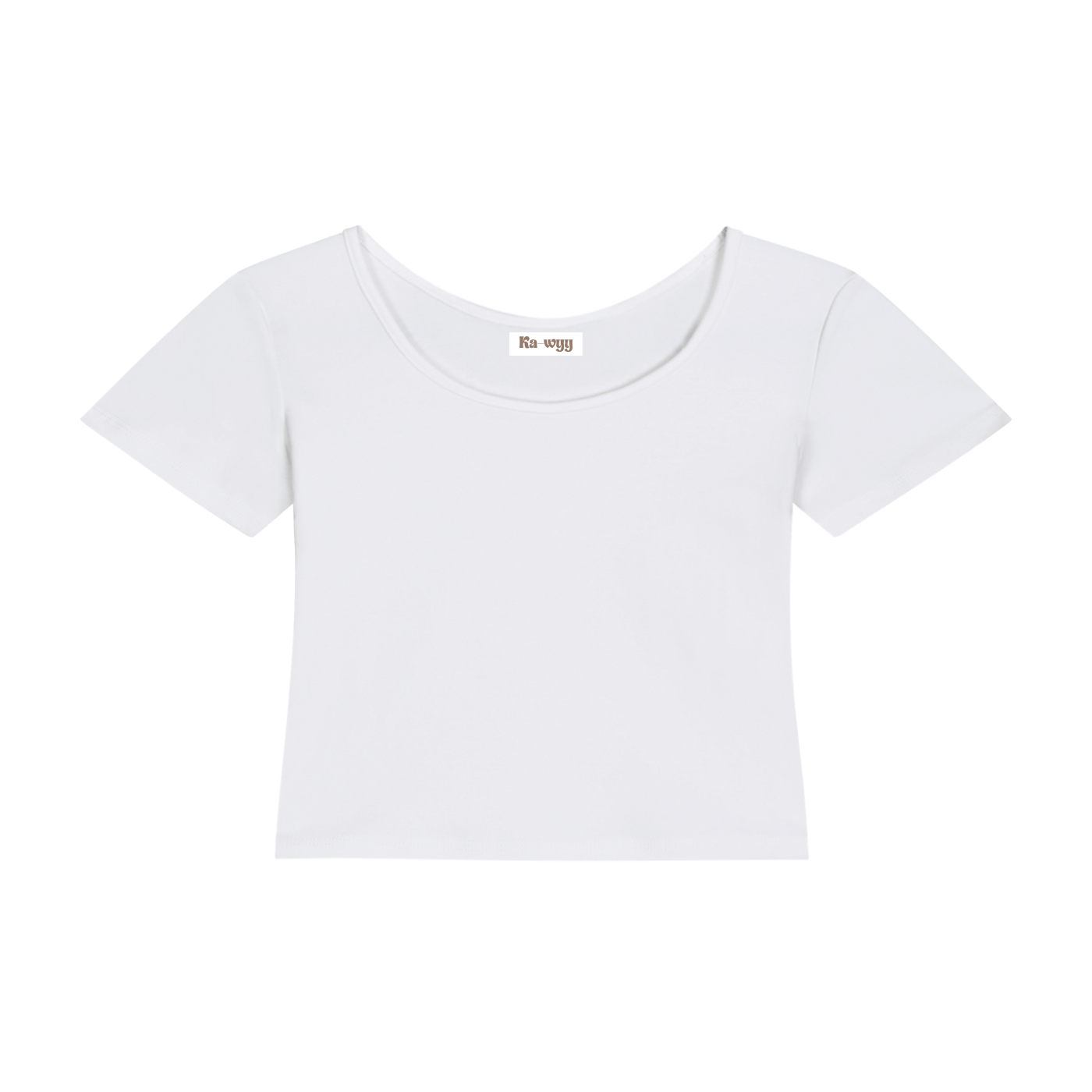 Essential Cotton Bodycon Crop Top - White