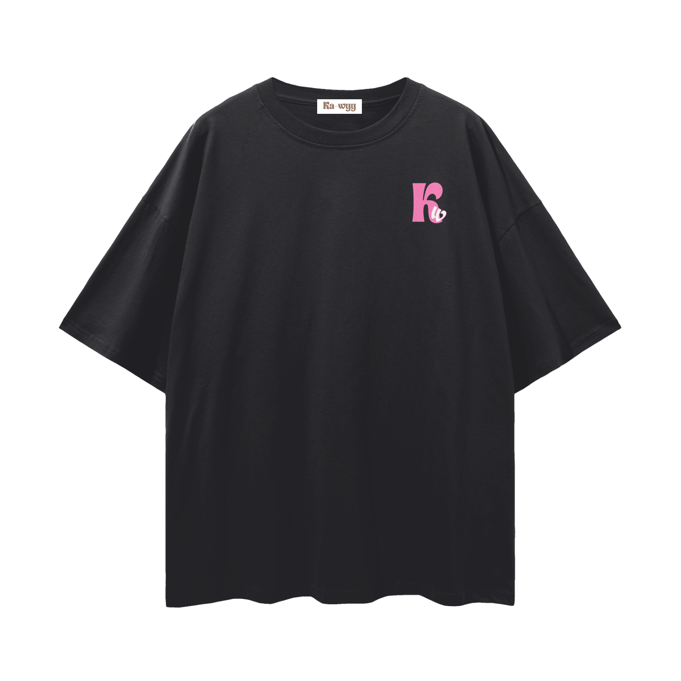 T-shirt with 'Good Vibes' text - Black Beauty