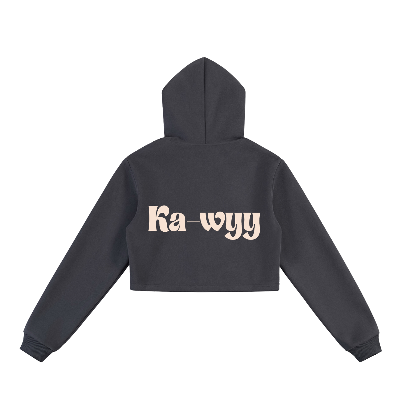 Zip-Up Hoodie Charcoal Gray
