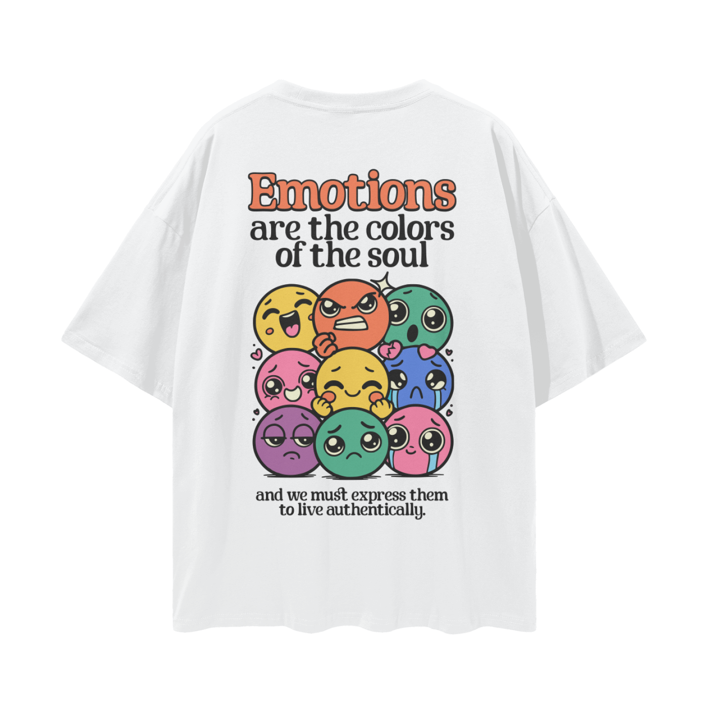 Emotions T-shirt - Lucent White