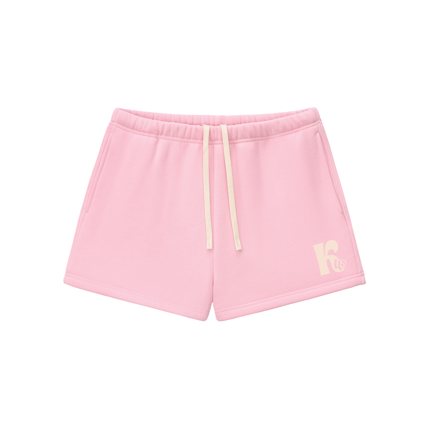 Essential Fleece Drawstring Sweatshorts Pink