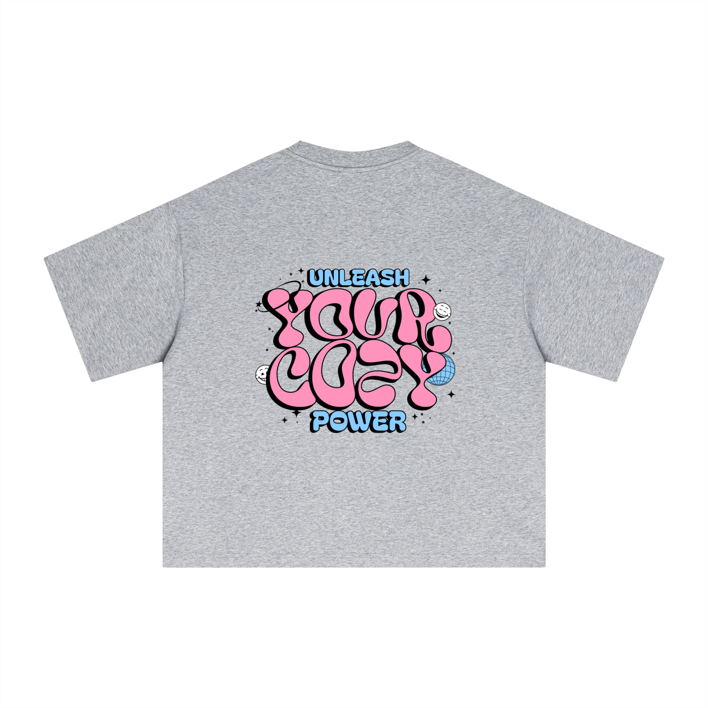 Cozy Power t-shirt - Flower Gray