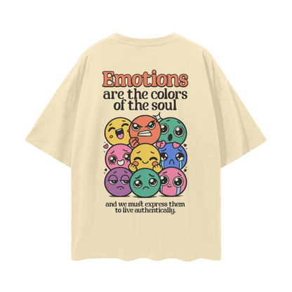 Emotions T-shirt - Light Apricot