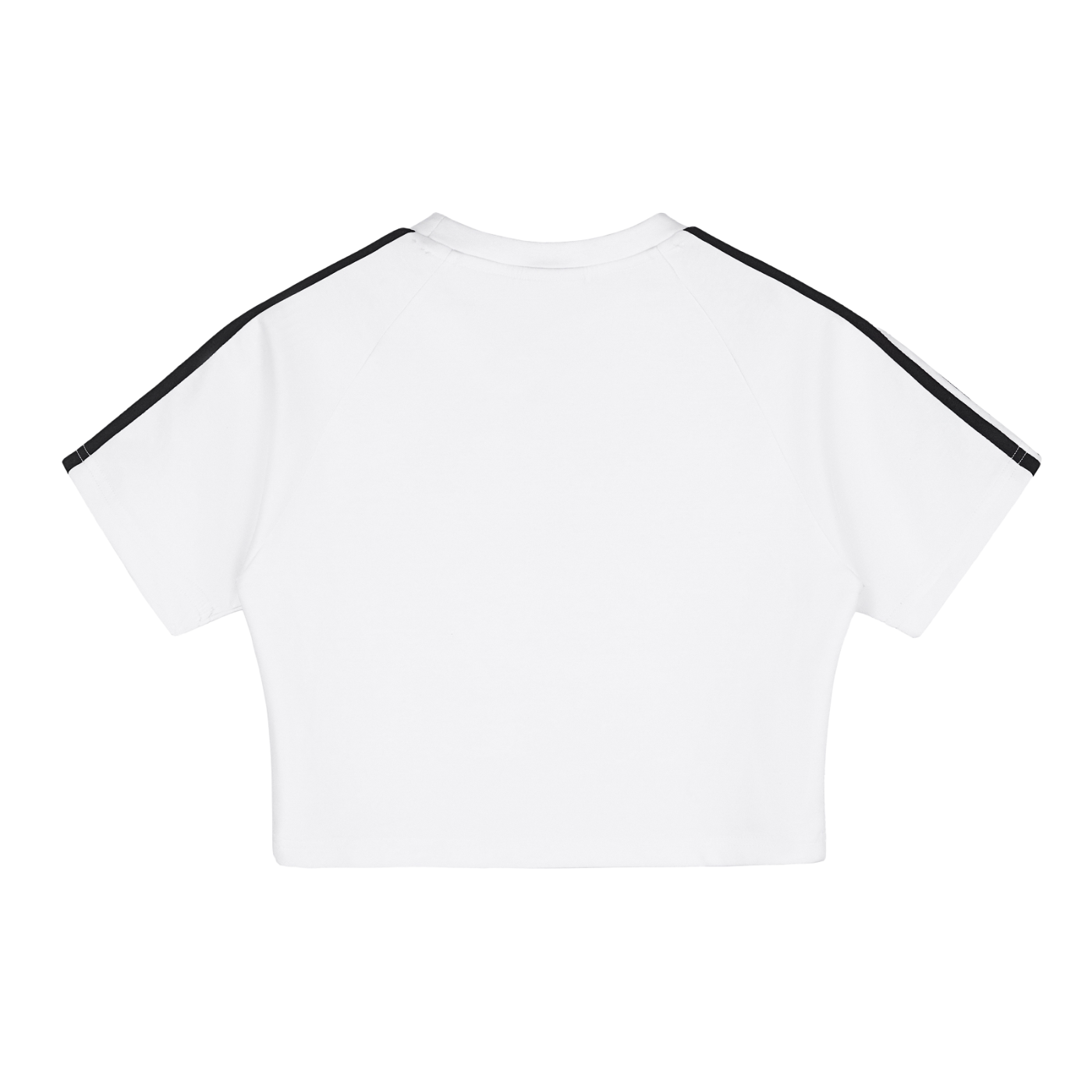 Taped Cooling Performance Crop Top - White