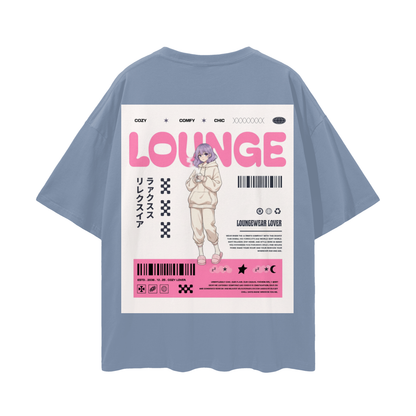 T-shirt with a graphic design Anime Girl. - Rain Washed
