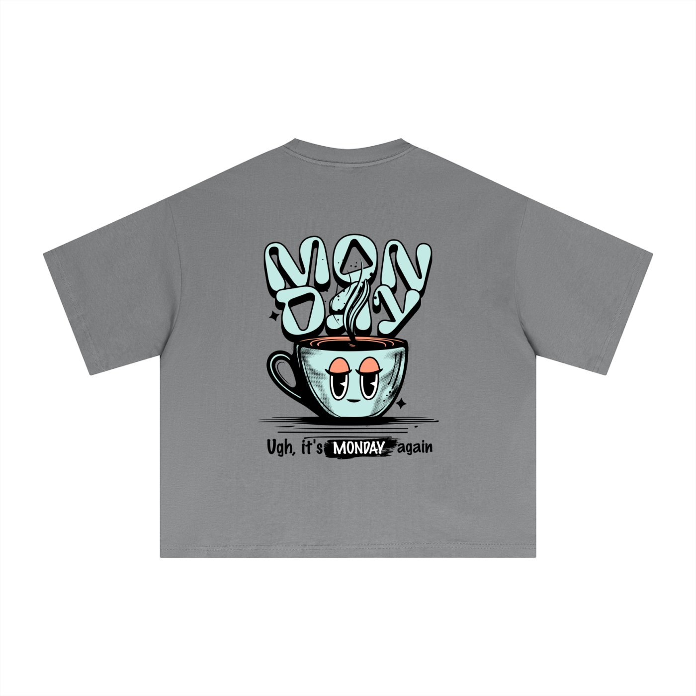 Monday Again tee - Gray