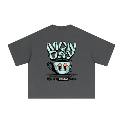 Monday Again tee - Charcoal Gray