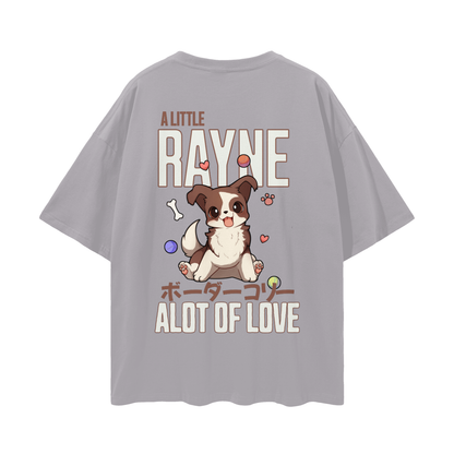 Rayne (Border Collie) a cartoon dog - Light Gray