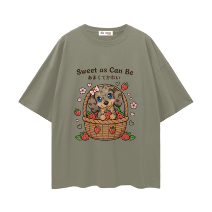 Sweet Dapple Dachshund - Loose Drop Shoulder T-Shirt