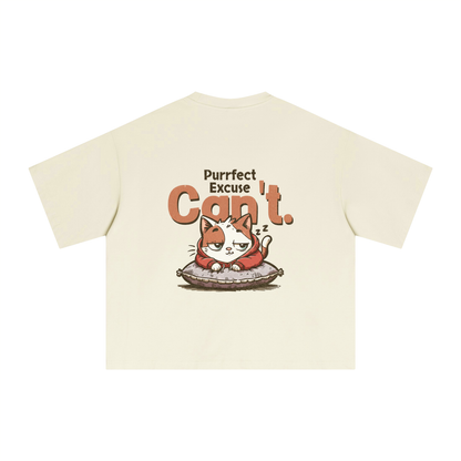 Purrfect Excuse t-shirt - Light Apricot