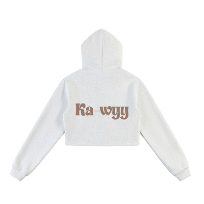 Essential Cropped Zip-Up Hoodie
