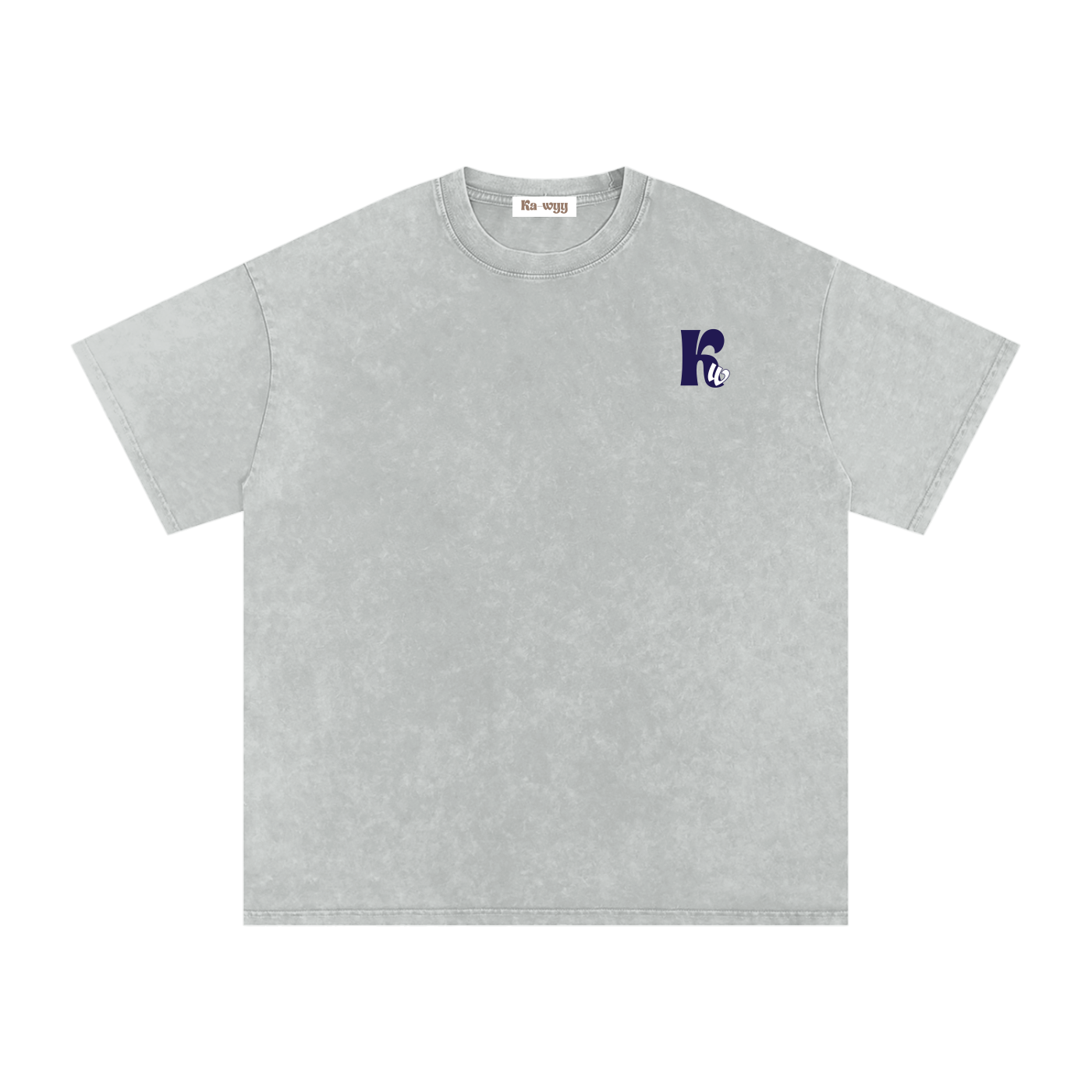 T-shirt with 'GAME OVER' text - Light Gray