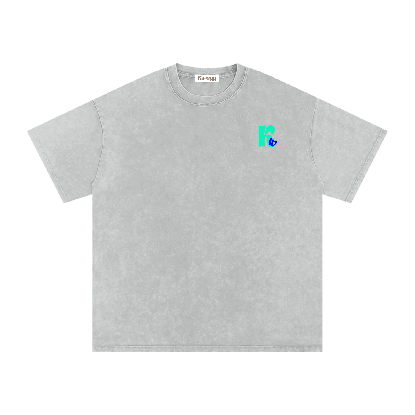 t-shirt with robot graphic and 'Take Care of Yourself' - Light Gray