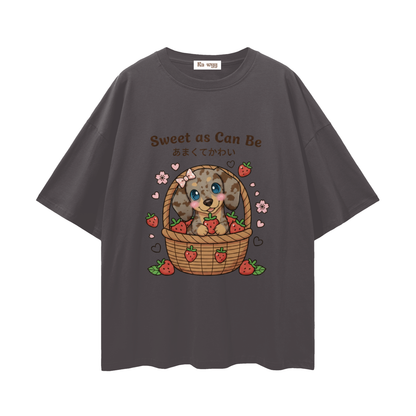 Sweet Dapple Dachshund - Loose Drop Shoulder T-Shirt