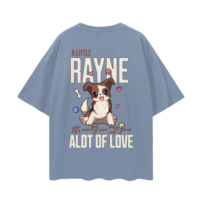 Rayne (Border Collie) a cartoon dog - Rain Washed