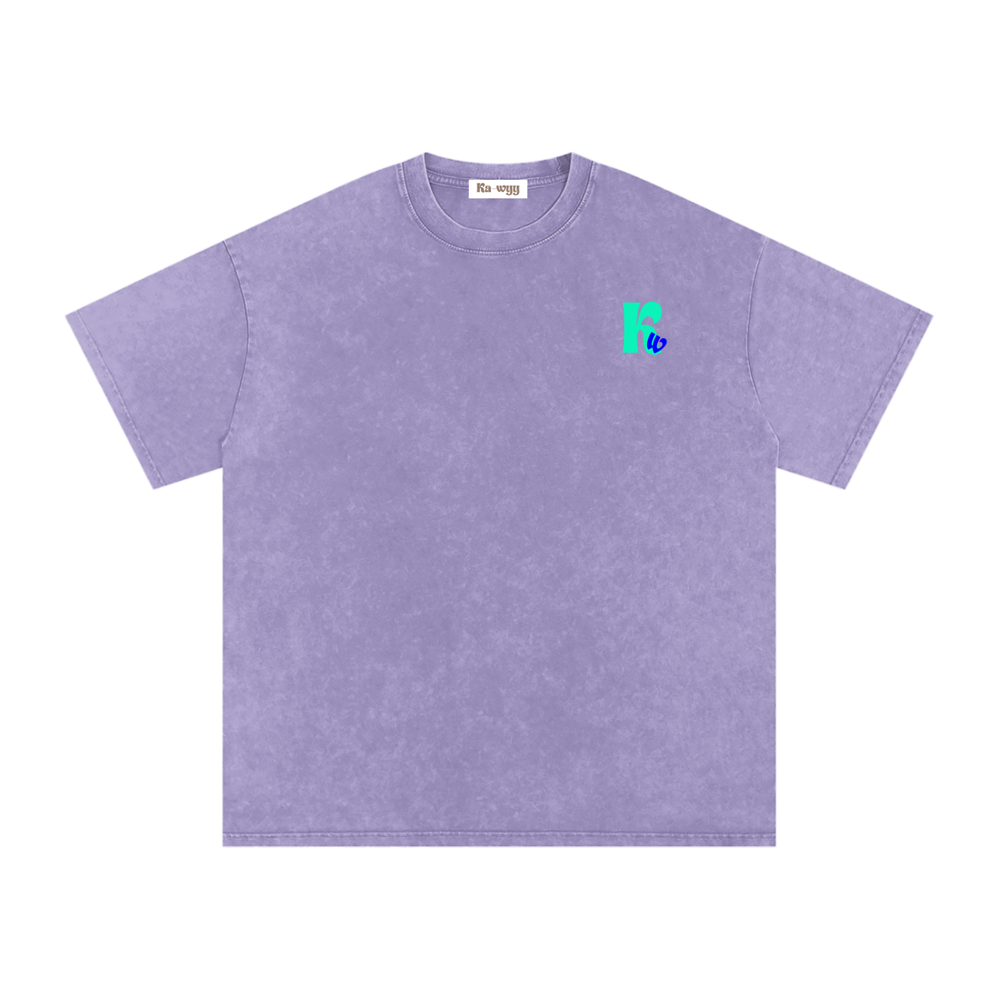 t-shirt with robot graphic and 'Take Care of Yourself' - Light Purple