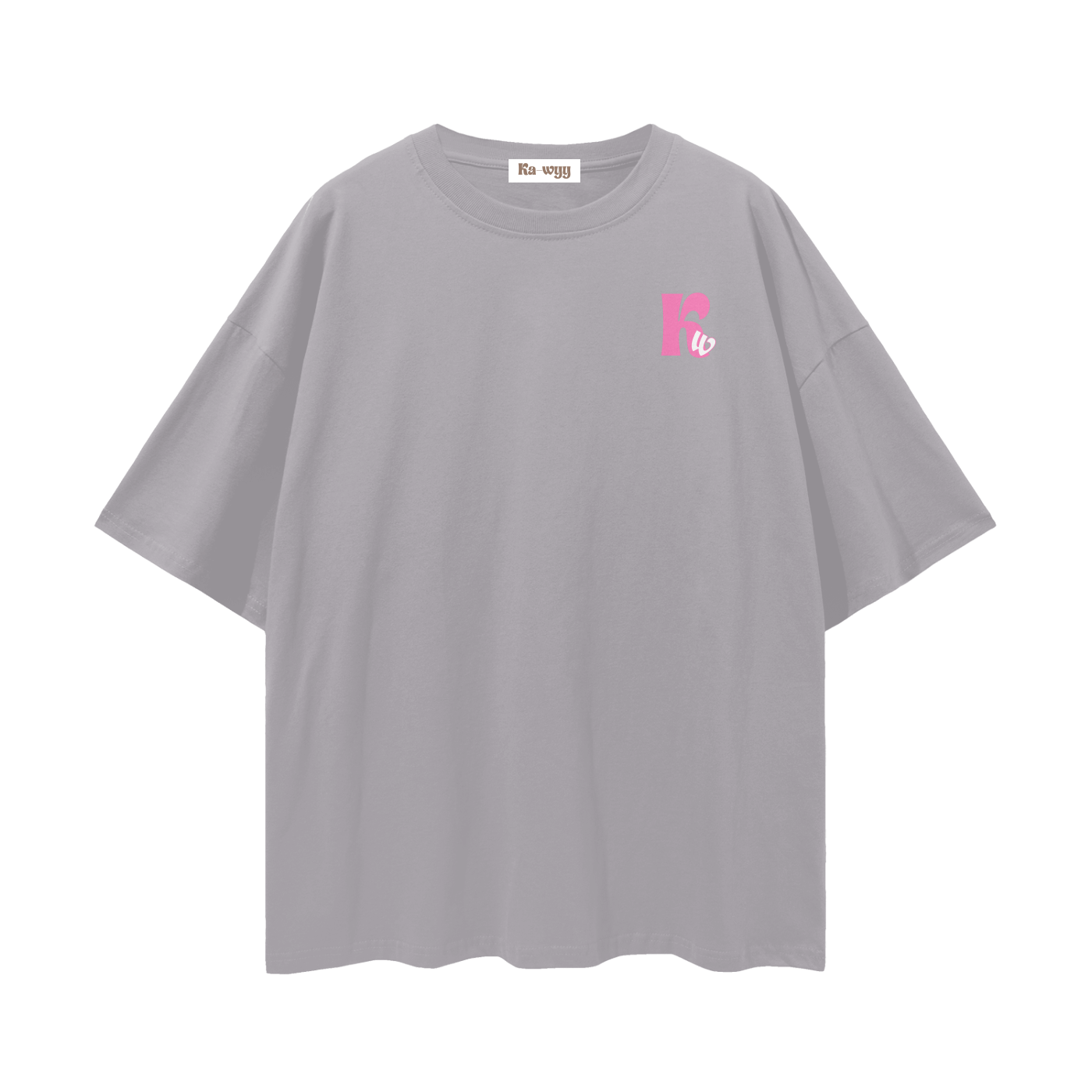 T-shirt with 'Good Vibes' text - Light Gray
