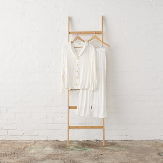 Bamboo Pyjama - Classic Set in White