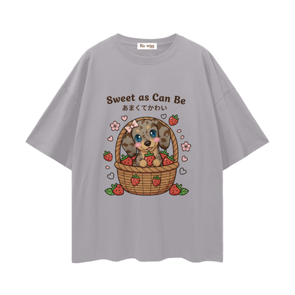 Sweet Dapple Dachshund - Loose Drop Shoulder T-Shirt