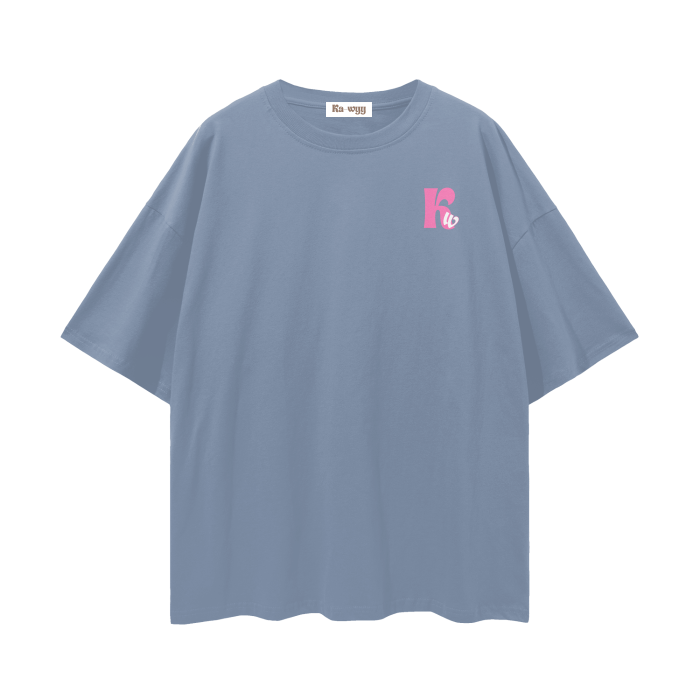 T-shirt with 'Good Vibes' text - Rain Washed