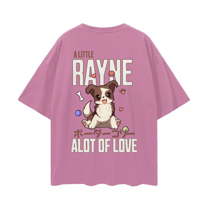 Rayne (Border Collie) a cartoon dog - Bean Paste Red
