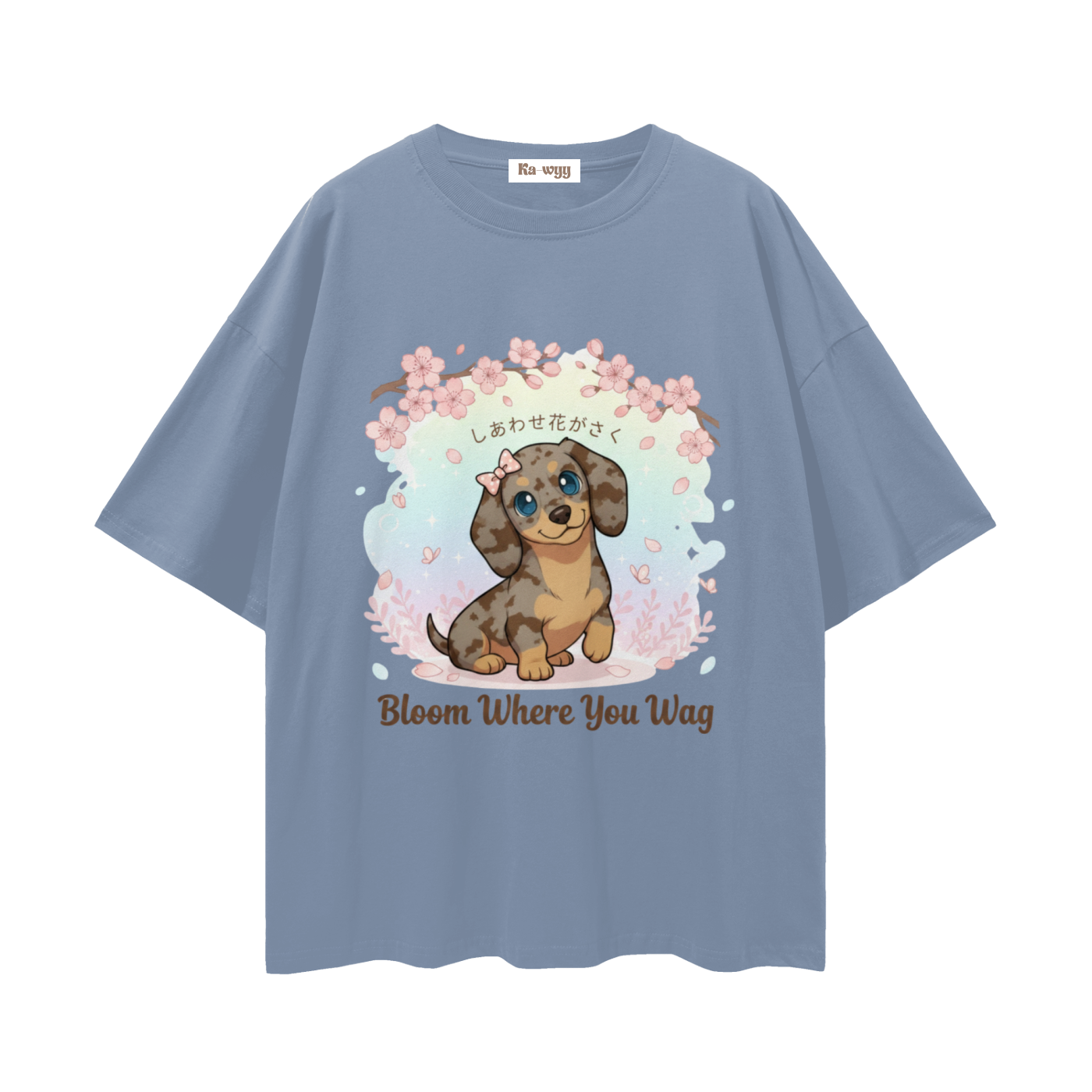 Bloom Where You Wag Dapple Dachshund - Loose Drop Shoulder T-Shirt