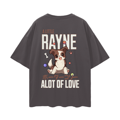 Rayne (Border Collie) a cartoon dog - Dark Gray