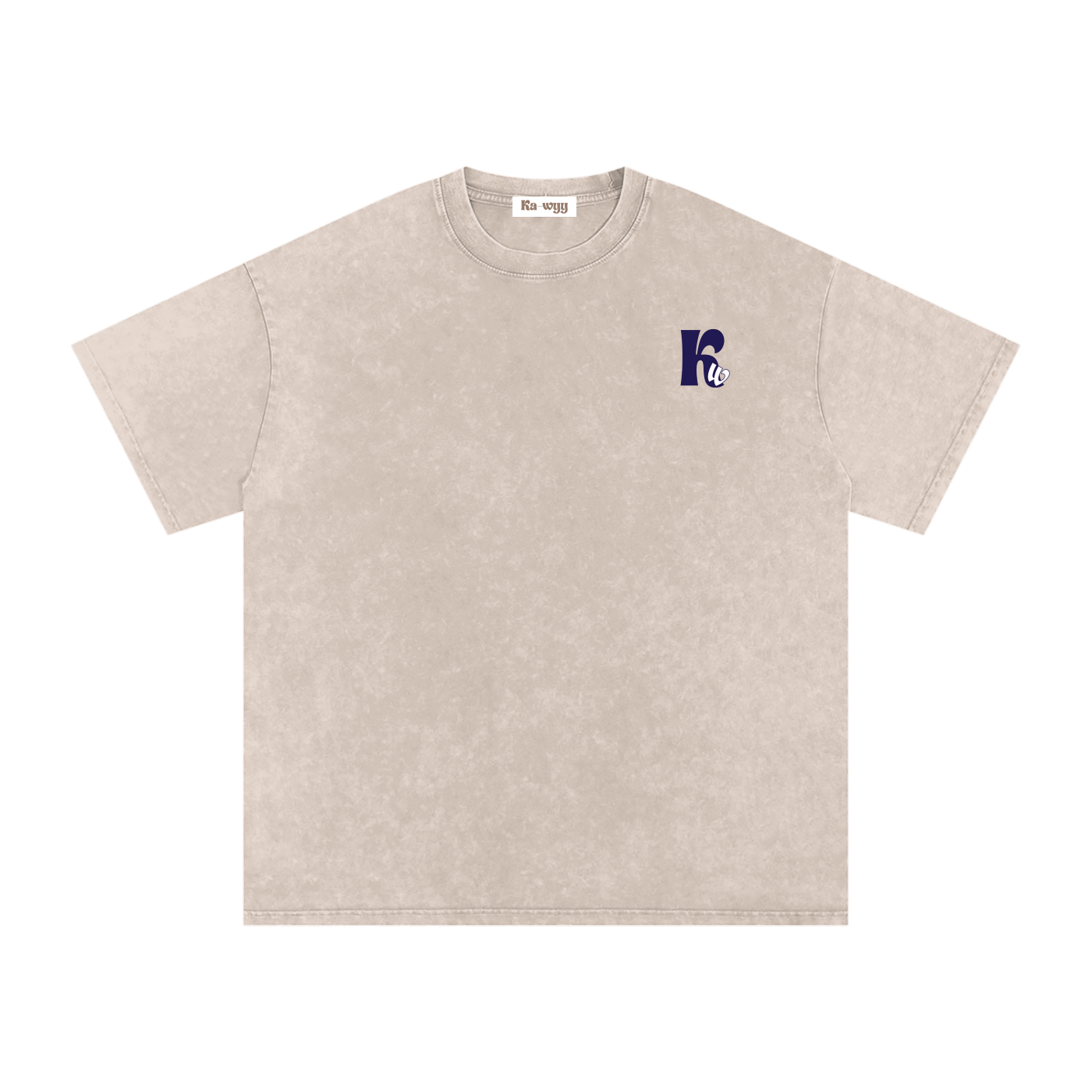 T-shirt with 'GAME OVER' text - Apricot