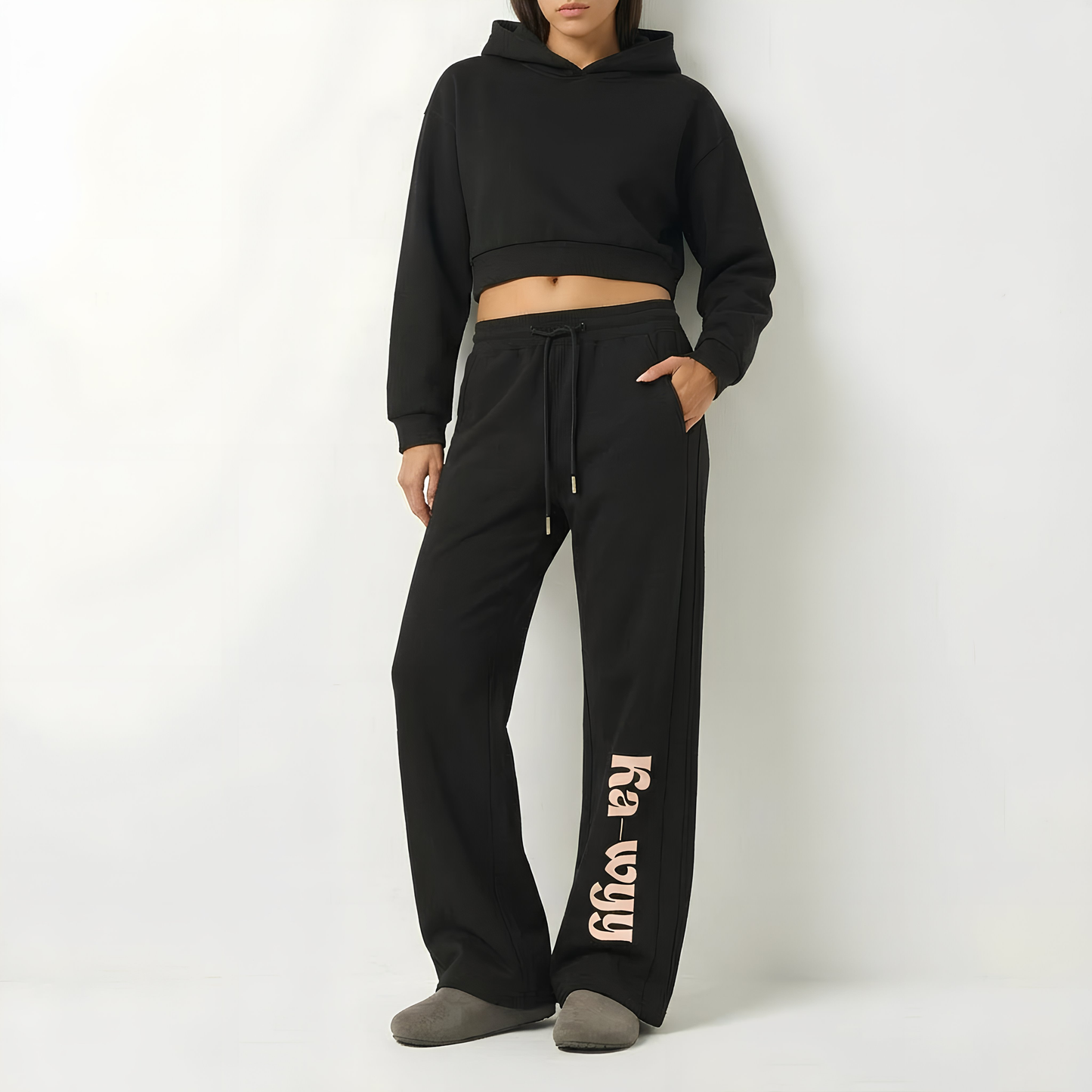 Everyday Straight-Leg Cozy Sweatpants Black