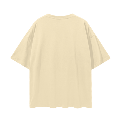 Astro Rayne - Loose Drop Shoulder T-Shirt  - Light Apricot